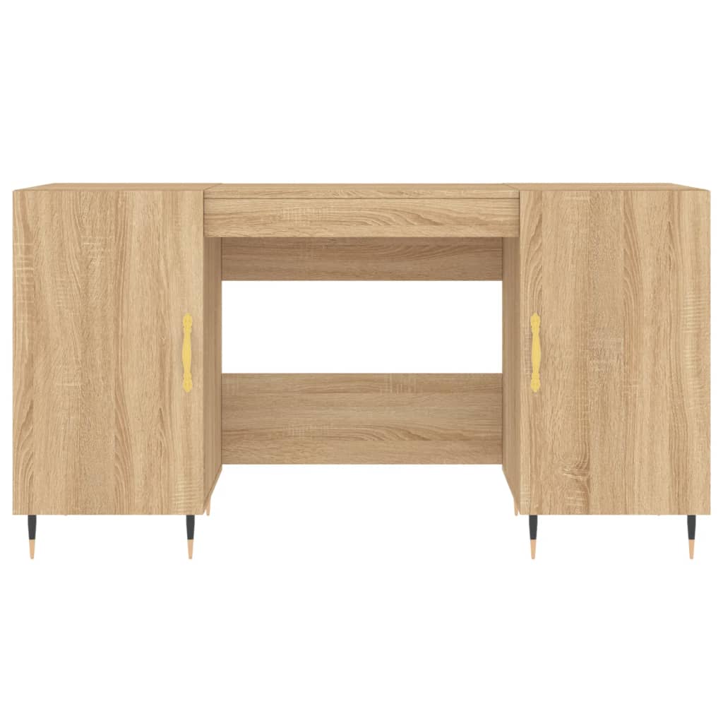 Desk Sonoma Oak 140x50x75 cm Engineered Wood